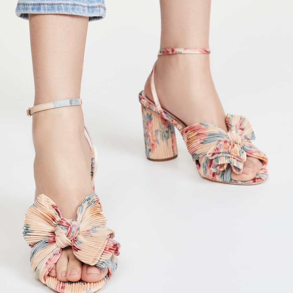 NWB - Loeffler Randall Camellia Knot Mules